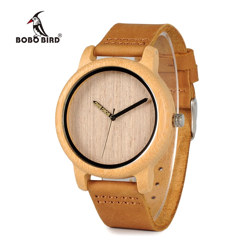 BOBO BIRD Fashion Design Mens Bamboo Watches Genuine Cowhide Leather Band Wristwatches for Men and Women relogio masculino C-A22 BOBO BIRD Fashion Design Mens Bamboo Watches Genuine Cowhide Leather Band Wristwatches for Men and Women relogio masculino C-A22