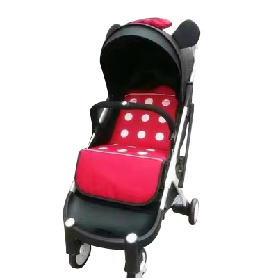Yoyaplus-3, новинка, цветные коляски,, акция, брендовая складная детская коляска, 5,8 Кг, для новорожденных, можно посадочно-посадочное место, 11 бесплатных подарков - Цвет: minnie