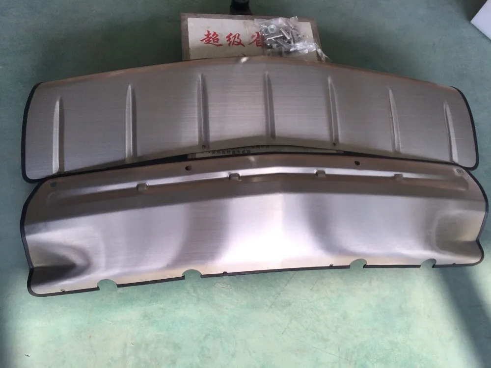 

for Cadillac srx front and rear guard srx rearguards bundle glossy skid plate 304 stainless steel collision avoidance, fenders