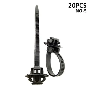 

Tie Wire Bands Car Mixed Cable Harness Line Fastener Zip Clip Black 100pcs/Set Sale