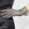 2022 New Women Genuine Leather Gloves Female Sheepskin Gloves Spring Autumn Nylon Lined Fashion Trend Mittens L085NN-1 ► Photo 1/6