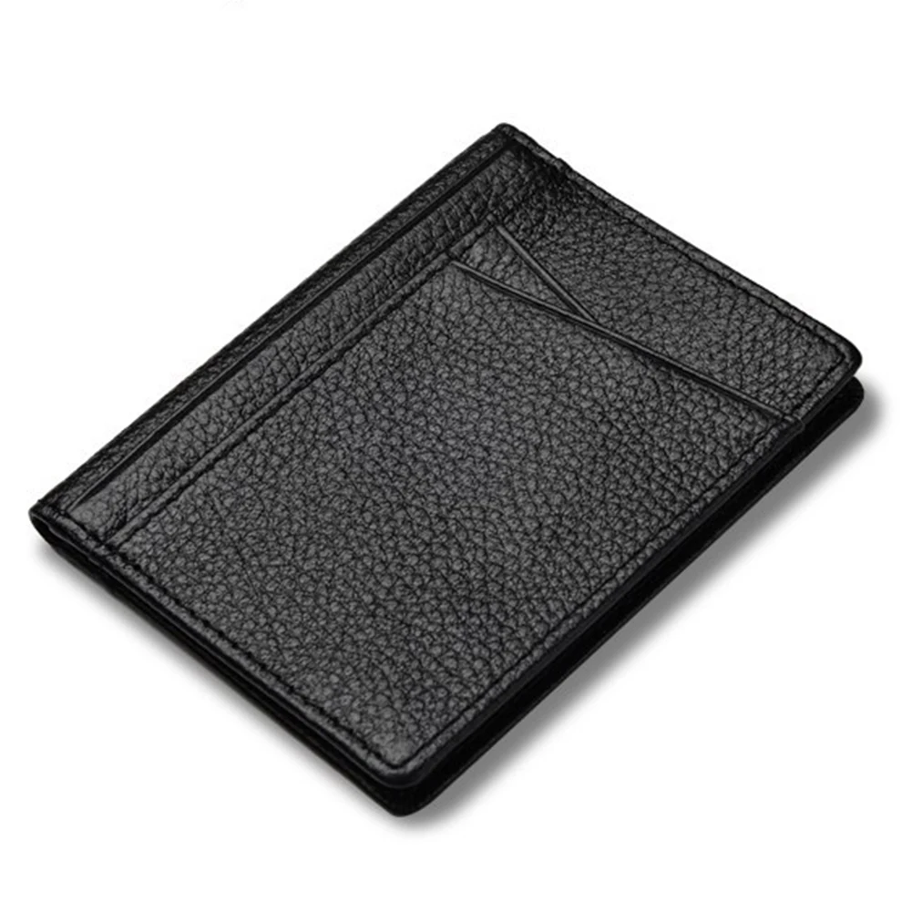 

Men Wallet Mini Purse Money Coin Fashion Slim Thin Foldable Card Holder PU Leather Business ID Case Multi Slot Soft Exquisite