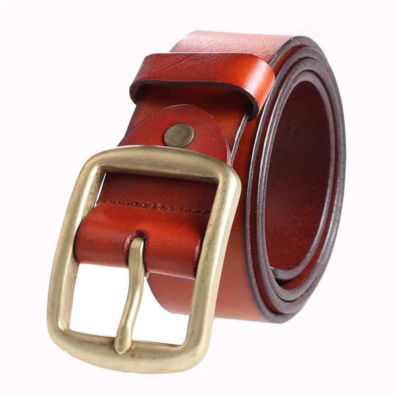 Hongmioo Designer Belts Men High Quality Genuine Leather Belt Men For Cowboy Harness Belt Fashion Mans Belt With Brown Straps fashion genuine leather belts for women punk wide corset belt women s harness waist belt ladies luxury brand designer waistbands