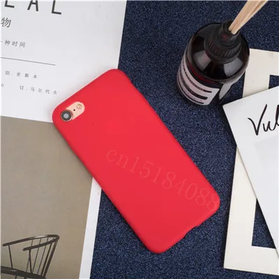 Luxury Thin Soft Color Phone Case For Iphone 7 8 6 6s Plus 5s Se Silicone Back  Capa For Iphone X Xs 11 Pro Max Xr 12 13 Cover Red