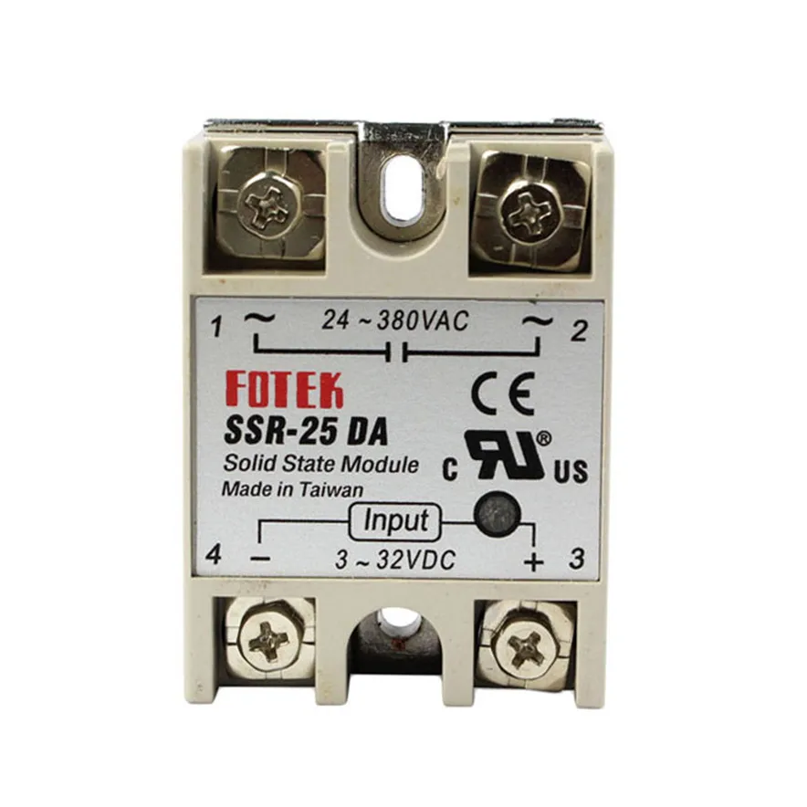 25A SSR 25 DA Output 24V 380V Solid State Relay Controller l70323 DROP
