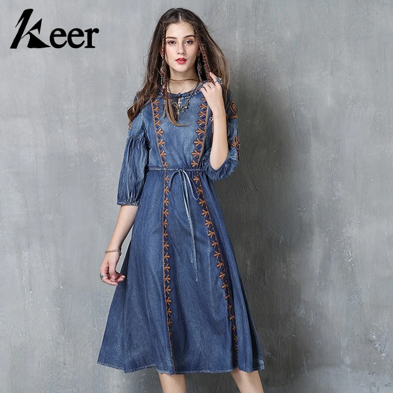 loose fitting denim dress