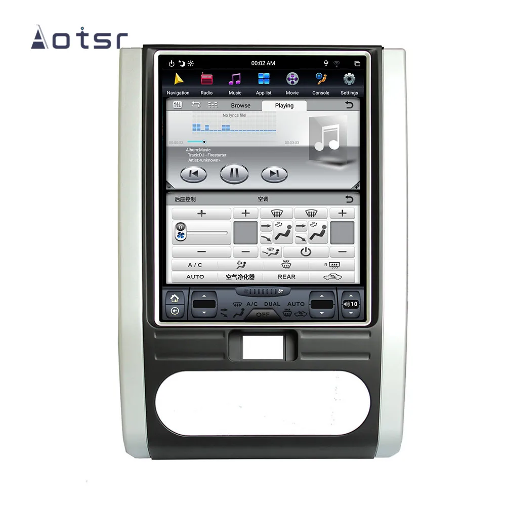 Sale Tesla style Android 8.1 GPS Navigation Car DVD Player For NISSAN X-trail/Qashqai 2005+ Car Auto radio stereo multimedia player 5