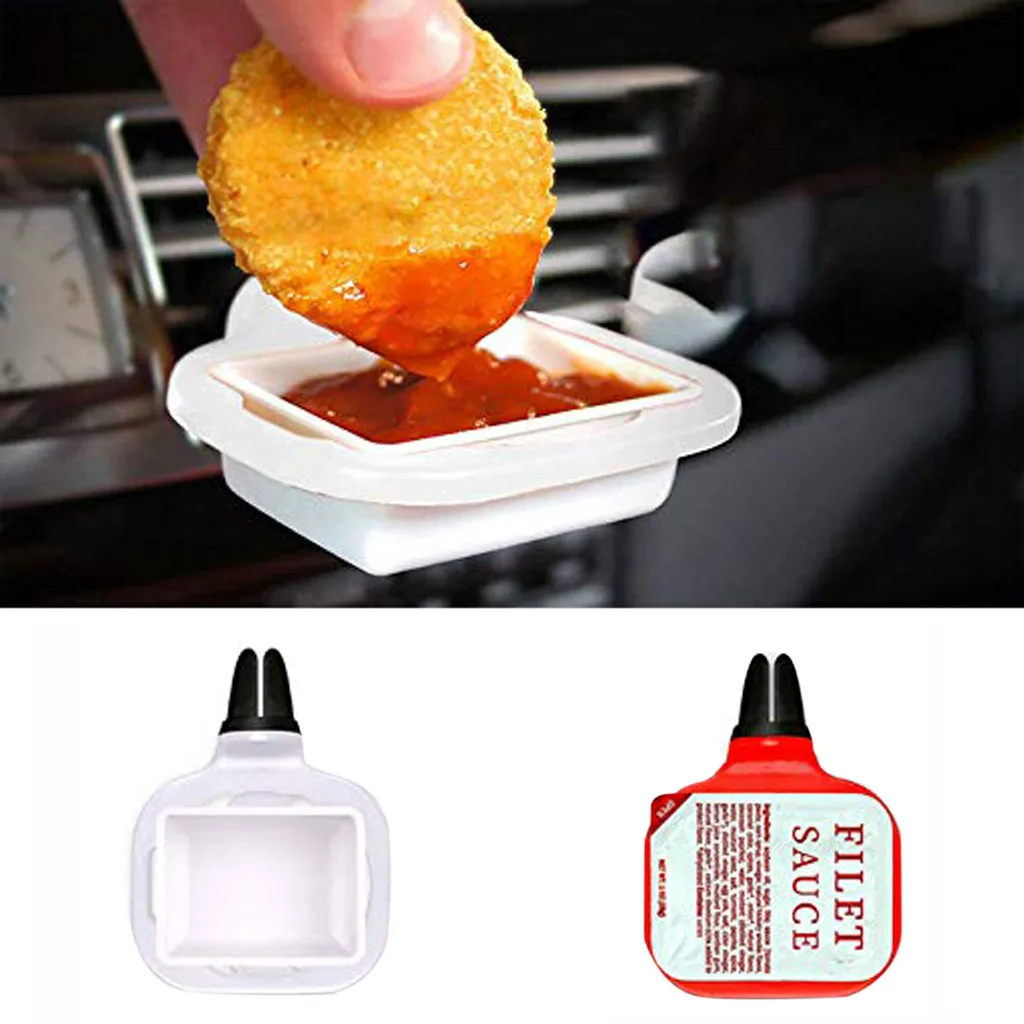 

kongyide 2019 NEW hot sale Auto Fastener & Clip Saucem Dip Clip In-car Sauce Holder for Ketchup Dipping Sauces 2019 New 9611