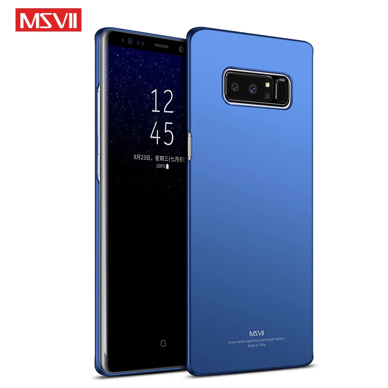 Чехол MSVII для Samsung Galaxy note 8 чехол роскошная матовая жесткая задняя крышка из