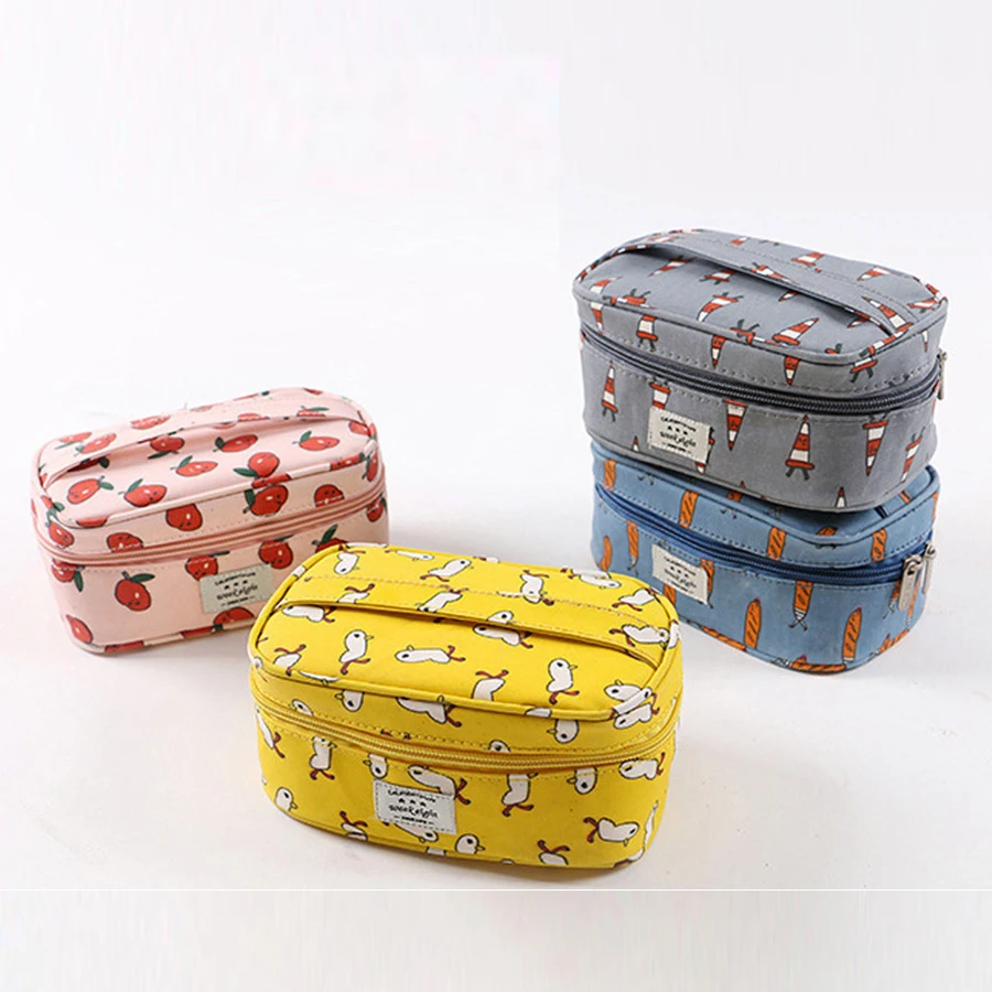 

Portable Animal Cartoon Cosmetic Bag Mini Waterproof Bath Toiletry Bag Large Capacity Storage Bag Luggage Packing Tote