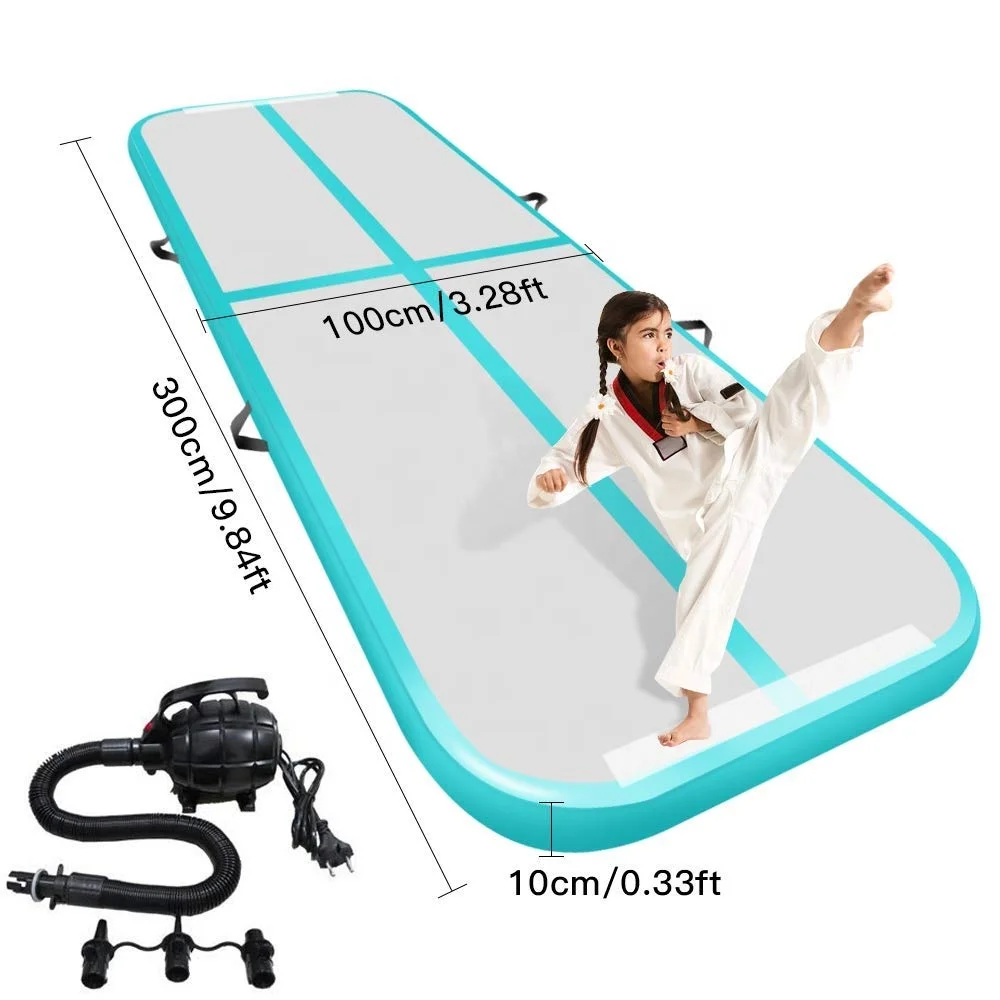 Drop Stitch Material Inflatable Air Track With Different Colors 3*1*0.1m Gym Mat With Cheap Price Top Quality Yoga Mat For Human Drop Stitch Material Inflatable Air Track With Different Colors 3*1*0.1m Gym Mat With Cheap Price Top Quality Yoga Mat For Human