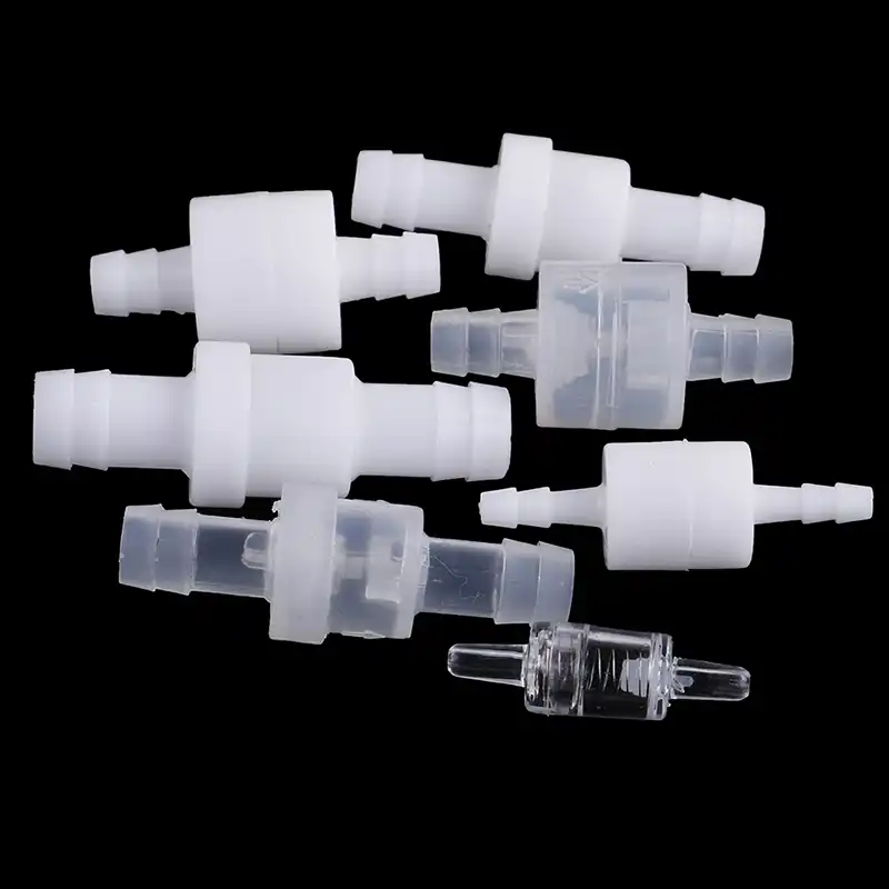 Inline Check Valve One Way Check valve Plastic Durable for Fuel Oil Water Gas Air Non Return Check Valve 6mm