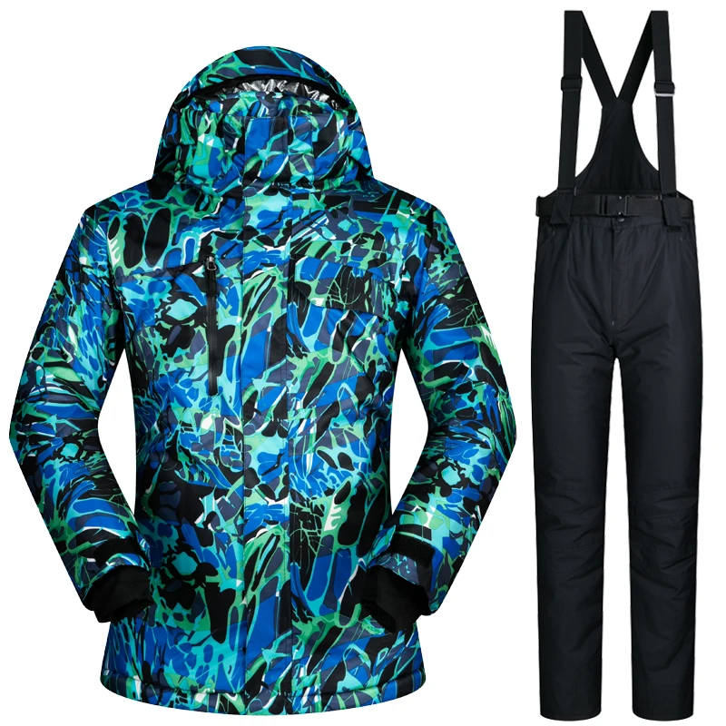 Winter Outdoor 2017 NEW Men Ski Suit Super Warm Clothing Skiing