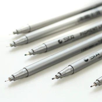 

6 pcs/Lot Manga drawing pigment liner pen Multi ballpoint sketch art marker pens Scrapbook Stationery school Supplies EB124