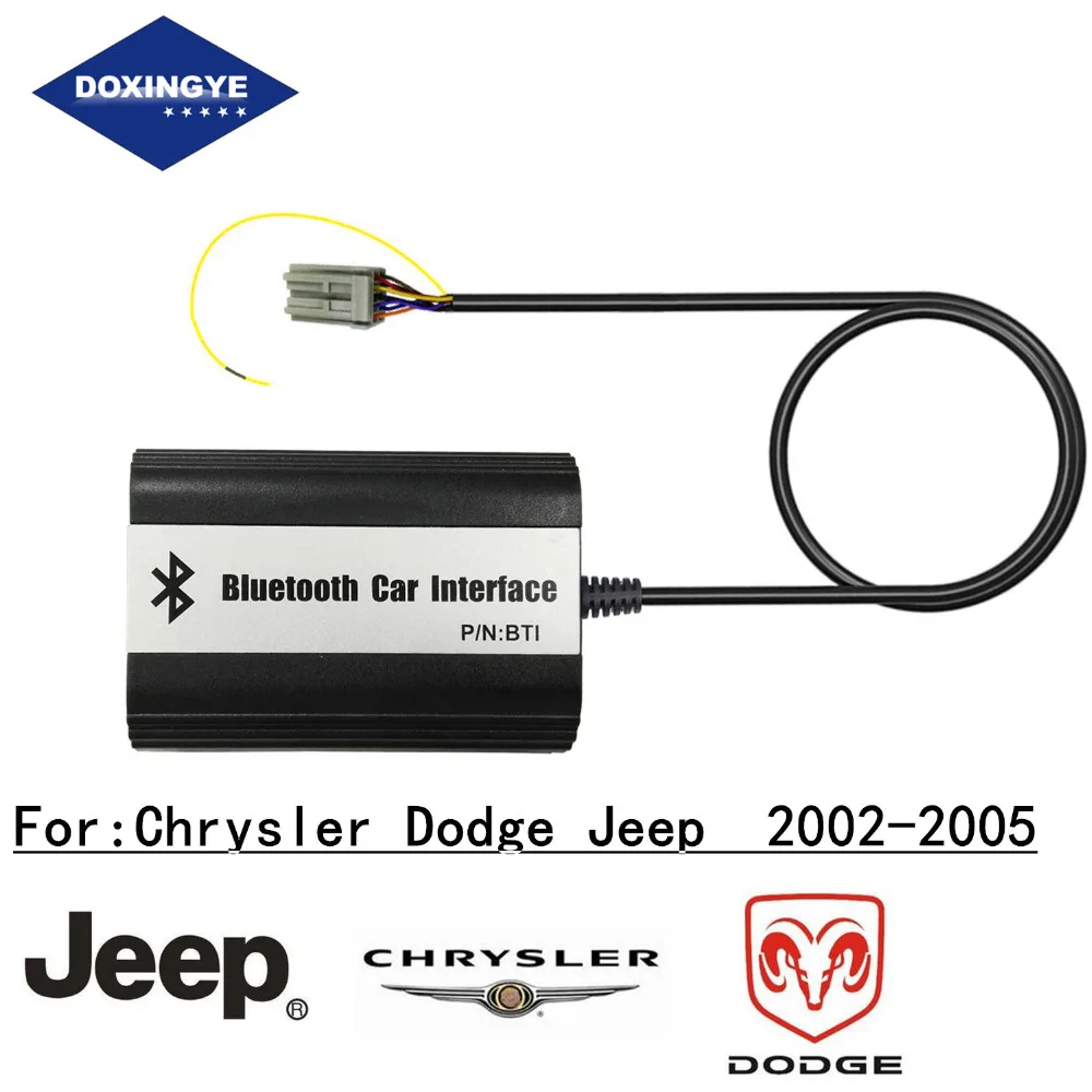 

DOXINGYE,Wireless Bluetooth Car MP3 CD Changer Adapter AUX USB Music Handsfree Kit USB Charge For Chrysler Dodge Jeep 2002-2005
