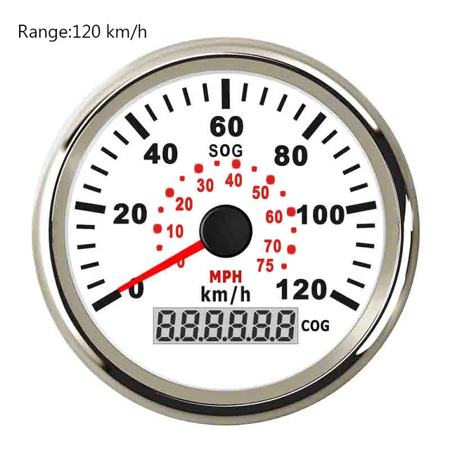 85mm Marine Car GPS Speedometer 60 Km/h 40 MPH Speedometer with