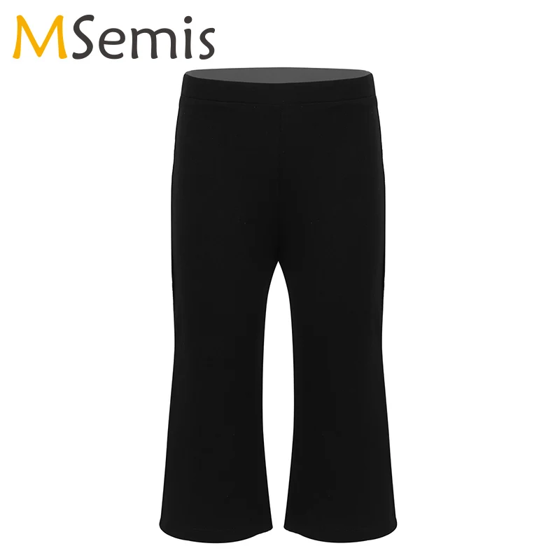 

Girls Jazz Dance Pants Capri Pan Classic Stretchy Loose Capri Length Pants Dancewear for Jazz Dance Yoga Stage Performance Pants