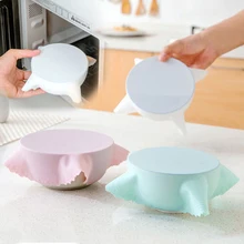 1 шт. расширяемая Мягкая силиконовая крышка для пищевых продуктов обертывания крышка блюдо микроволновая холодильник миска для свежей еды консервант пленка