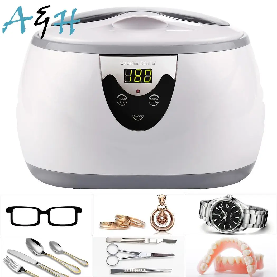 

Professional New Ultrasonic Polishing Jewelry Cleaner Machine 5 Digital Timer Settings Ultrasonic Cleaner