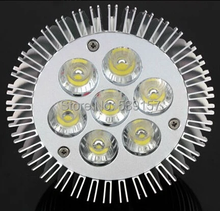 

Free shipping high lumen CRI >85% dimmable 7W par30 lamp 110v 220V 240V 7X1W E27 COB Par30 LED Spotlight