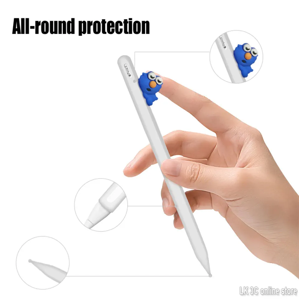 Забавный силиконовый чехол для Apple iPad Pro Pencil 2-го поколения планшет пенал рукав для iPad Pro ручка стилус защитный чехол