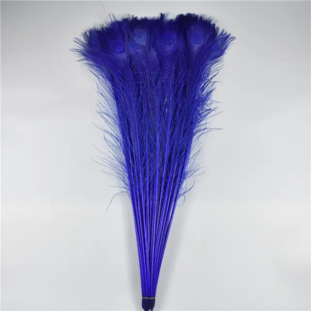 Natural Dyed Real Peacock Feathers 70 80cm 28 32inch Feathers For