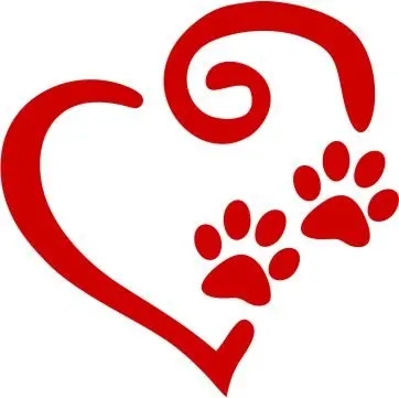

Paw Prints Heart Decal Cute Dog Cat Paw Prints Vinyl Car Decal, Laptop Decal, Sticker Car Accessories Car Stickers Funny