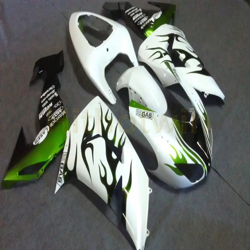 Пользовательские Обтекатели мотоцикла для KAWASAKI ZX10R 2006 2007 ZX-10R 06 07 Обтекатель+ Бесплатные Винты+ черный белый M2 - Цвет: H