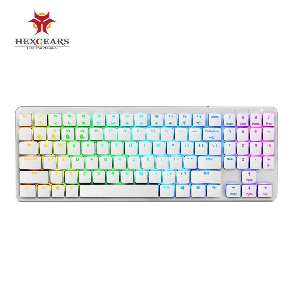 Hexgeards X1 Bluetooth клавиатура RGB подсветка клавишные колпачки из ПБТ переключатель kailh