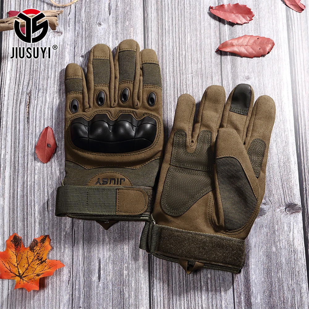 Touch Screen Tactical Gloves Military Army Paintball Shooting Airsoft Combat Anti-Skid Rubber Hard Knuckle Full Finger Gloves - Image 5