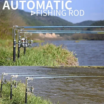 

OUTAD Lightweight Stainless Steel Automatic Fishing Rod Anti-Slip Handle Sea River Lake Fish Rod Fish Pole With Storage Bag