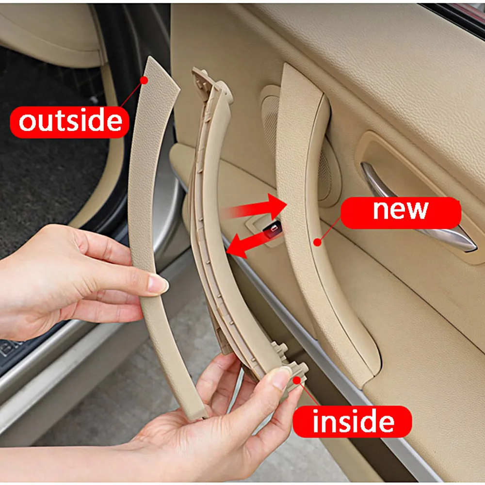 

For BMW E90 E91 E34 E30 E36 E46 F31 3 Series Car Door Handle Pull Trim Cover Car Interior Decoration Auto Tuning Accessories