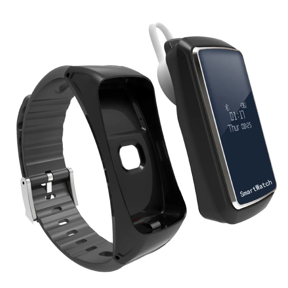 

CARPRIE Blood Oxygen Pressure Heart Rate Monitor Pedometer Smart Watch Bluetooth Earphone Fitness Bracelet Heart Rate Monitor