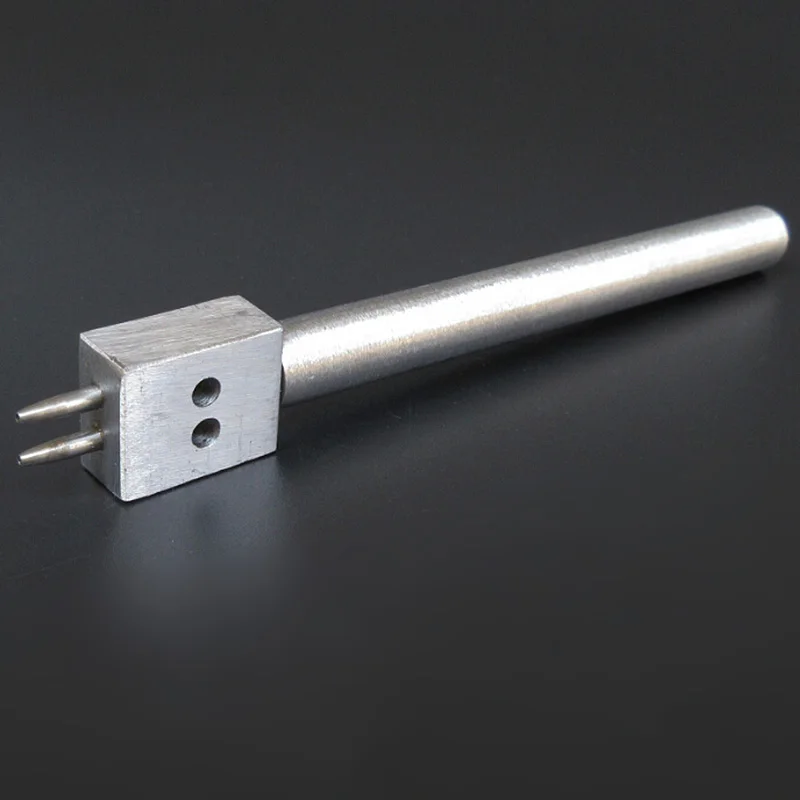 

1pc DIY Leather craft Tools Steel 2/4/6 Prong Leather Tool Punch Spacing Row Circular Cut Hole Stitching Punch Cutter