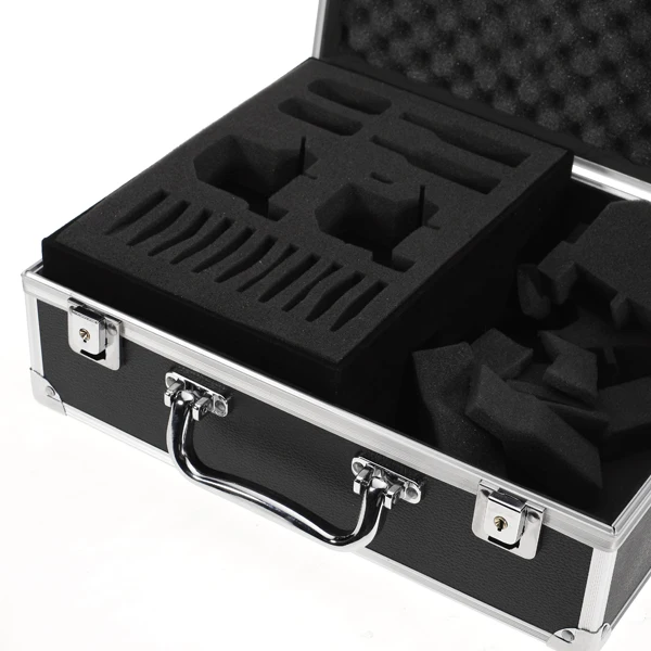 Hot Selling Large Aluminum Tattoo Kit Carrying Case Tattoo Carrying Tour Convention - Black High quanlity