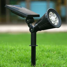 4 шт солнечный свет светящийся поплавок наружная газонная лампа для двора сад вилла Spotlight водонепроницаемый, Ультраяркий лампы дневного света