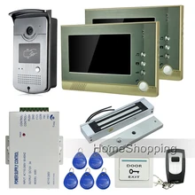 Free Shipping Home Doorphone 7 TFT Video font b Door b font Phone Intercom System 1