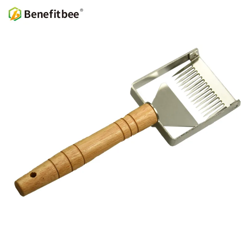 Benefitbee расческа железная медовая медовый скребок деревянная ручка инструмент для