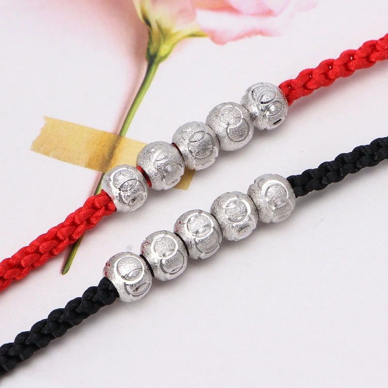 Simple elegant 2 PCS Red Rope Bracelets Good Luck String Chain For