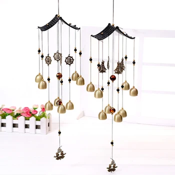 

1pc Wind Chimes Beads Pendant Metal Wind Chimes Bells Hanging Decor for Home Bedroom Ciondolo con perline di carillon di vento