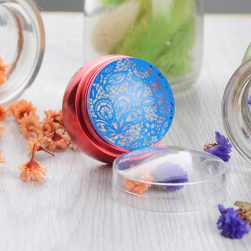 3Pcs/set Red Metal Nail Art Stamper Clear Jelly Silicone Head Stamper with Cap & 2 Scrapers 28649
