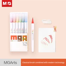 Мягким акварельным кисть 12/24/36 Цвета FineLiner Рисунок Живопись Искусство Маркер дети граффити Подарки товары для рукоделия ZCPN0206