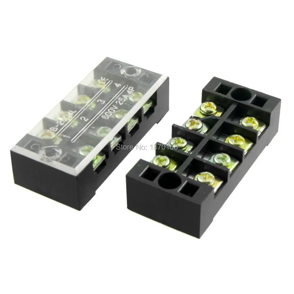 TB-2504 600 V 25A двухрядный 4 барьер терминал медная часть соединителя блока |