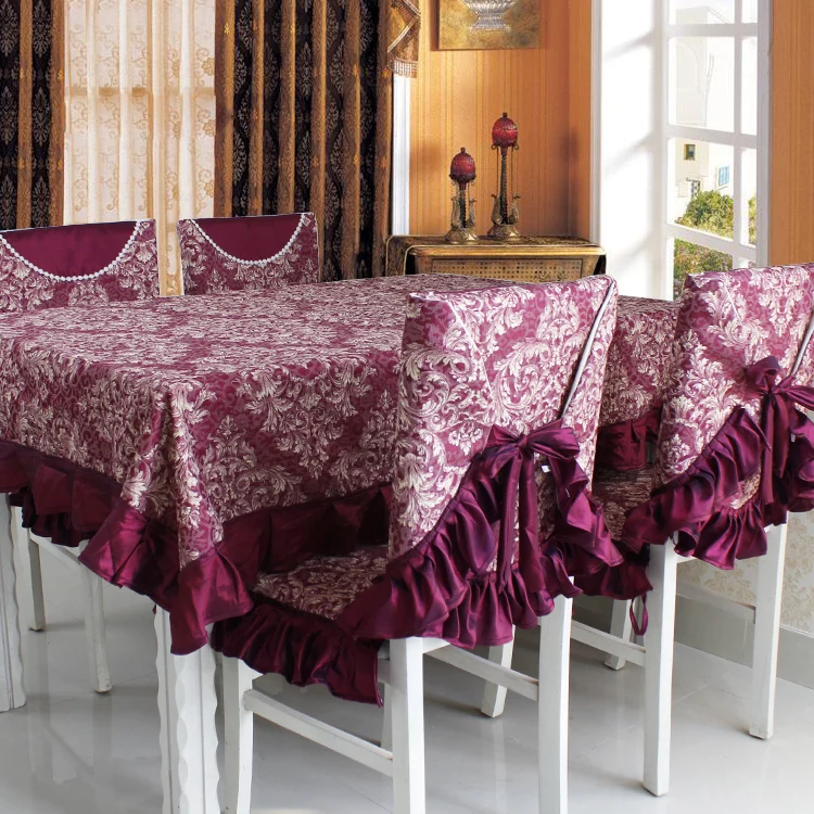

Fashion luxury dining table cloth chair covers dining chair cushion ceremonized