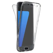 

Case For Samsung Galaxy S5 S6 S7 Edge S8 Plus J7 Prime A3 A5 Note 4 5 Front + Back 360 Degree Full Soft TPU Protective Cover