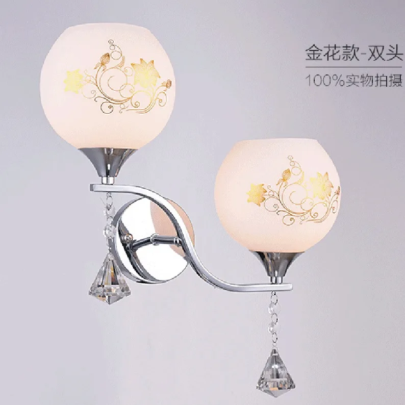 

Modern concise double-headed dining room wall lamp fashionable warm bedroom wall lamp porch hallway lamp wholesale