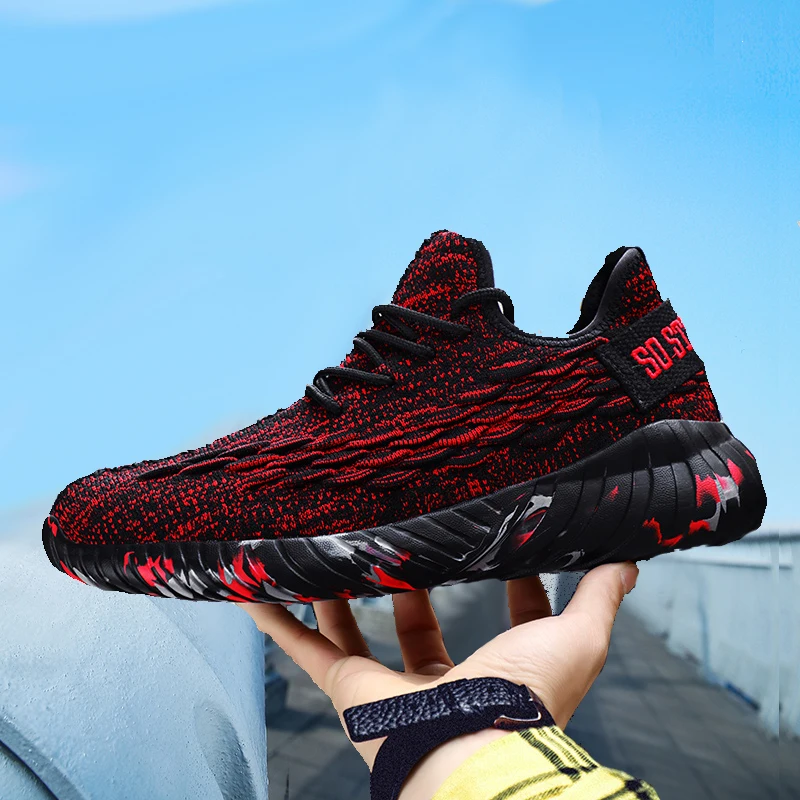 

Fashion Camouflage Sole Coconut Shoes New Breathable Running Shoes 47 Comfortable Large Size Sneakers 48