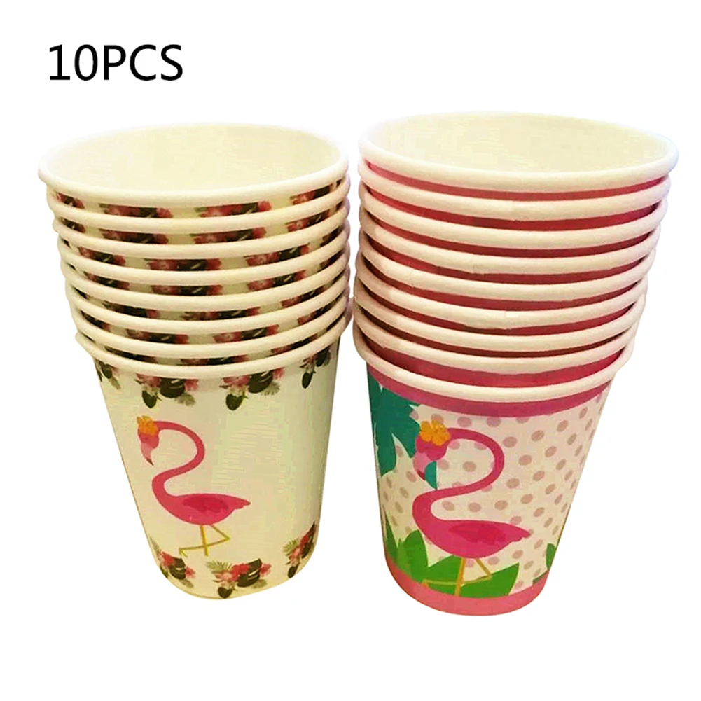 Фламинго шаблон одноразовая посуда бумажные колпачки тарелки салфетки шляпы соломинки для дня рождения Свадебная вечеринка принадлежности реквизит