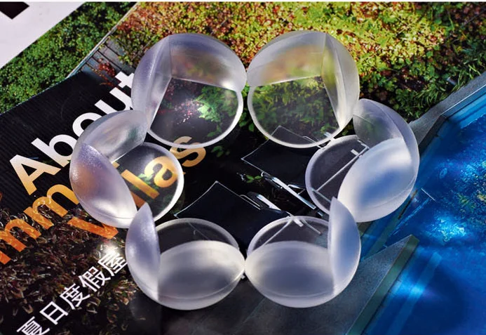 Transparent spherical Baby Safety crash protection Table L corner protector thickening send 3M