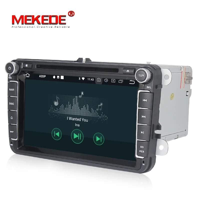Clearance 1024X600 px5 8" Android 8.0 Octa core 4G RAM Car DVD GPS Radio DVR DAB+ DVD For VW Passat Golf Tiguan Eos Jetta Seat free canbus 4